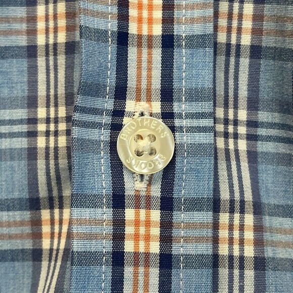BROOKS BROTHERS Milano Fit Non-Iron 100% Supima Cotton Plaid Shirt Men’s Medium - Picture 11 of 11